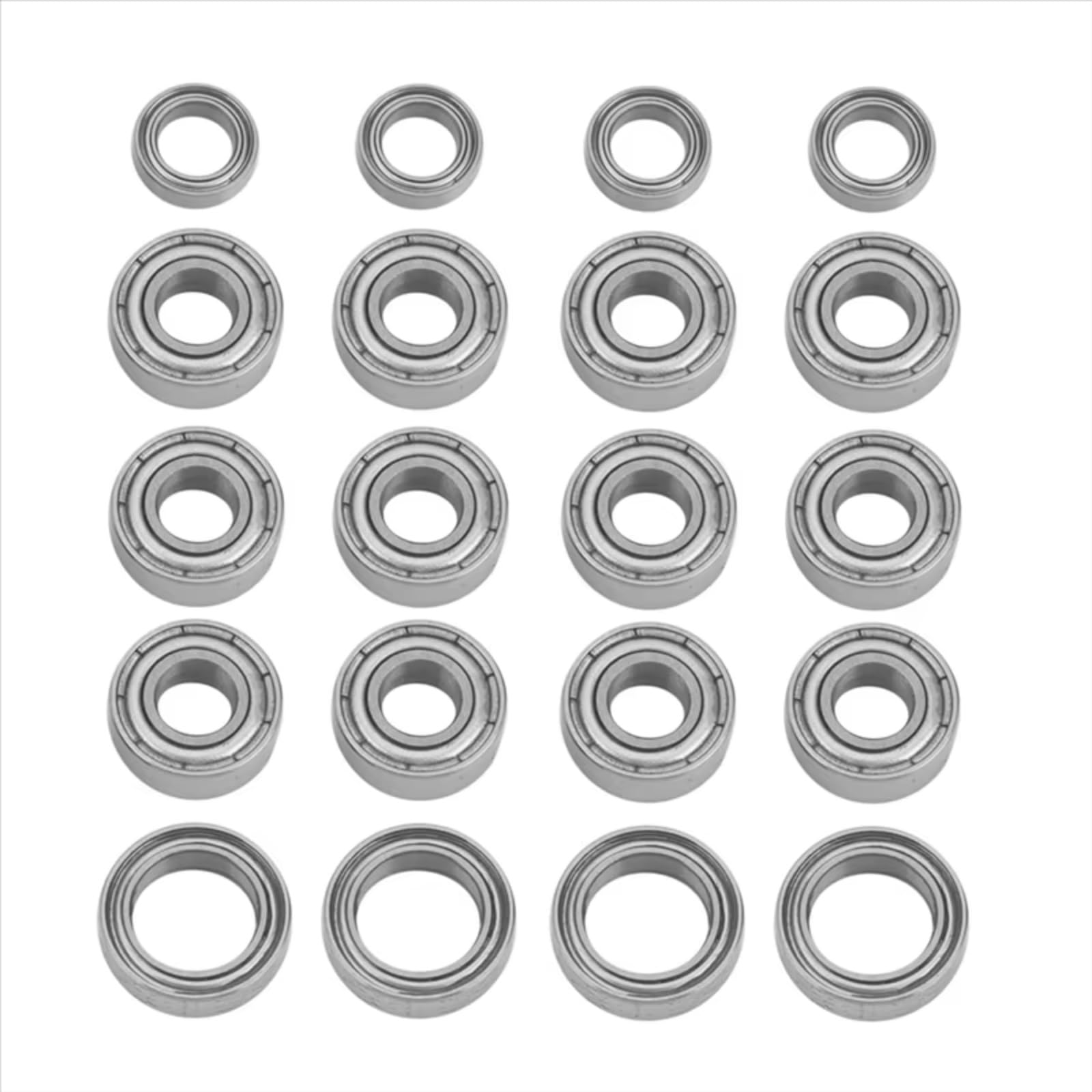 Rodamientos Auto RC para TT01 para TT-01 TT01D TT01E TT01R DF02 1/10 20 Piezas Kit De Rodamientos De Bolas De Acero Coche RC Accesorios para Piezas De Mejora