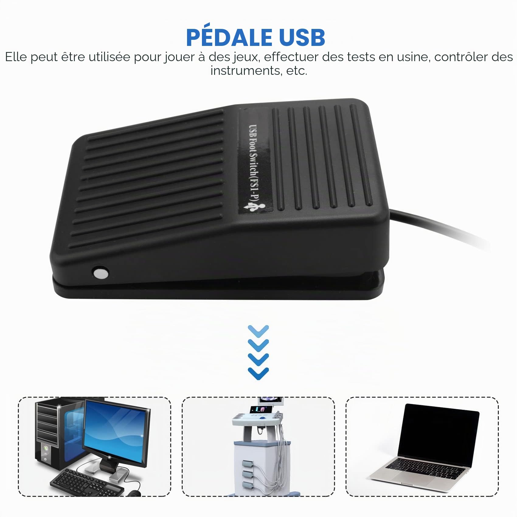 PC USB Pédale Foot Switch Clavier