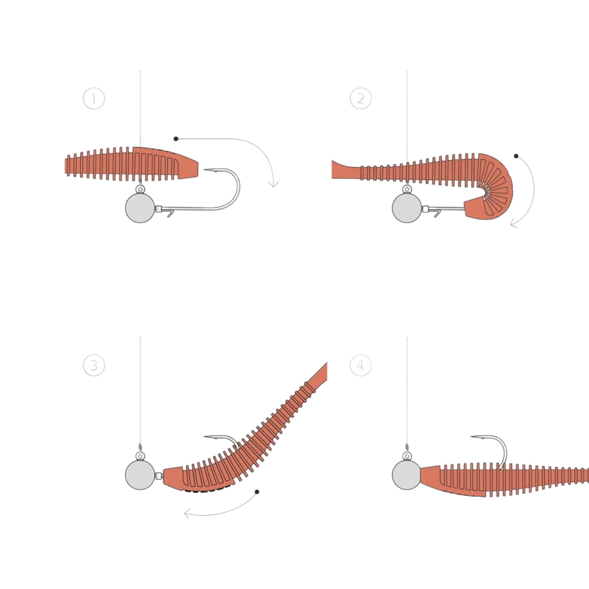 Testine Piombate 5 x 2,0g - Ami da Pesca N6 - Ami Piombati | per Esche Artificiali - Kit Teste Piombate - Jig Head Fishing Set - Piombi da Pesca - Attrezzatura - Accessori - Sport Set