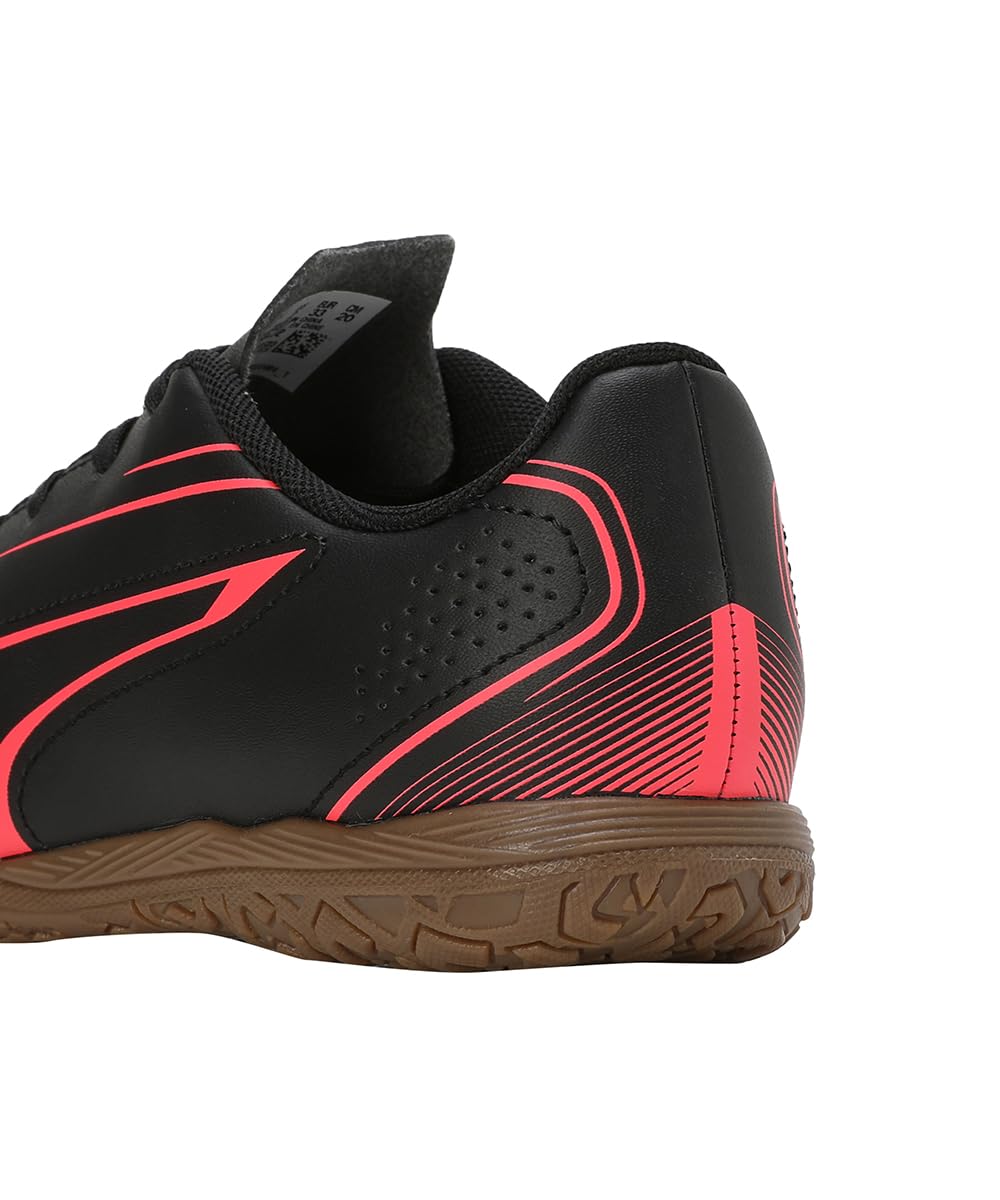 Puma Unisex-Kid Vitoria IT Jr Black-Fire Orchid Football Shoe - 12 UK (10748802) 2
