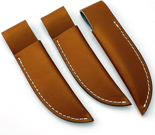 Miniatura 2 de Funda de cuero para cuchillos de hoja fija, funda de cuchillo recto, funda táctica EDC con trabilla para cinturón para cazar