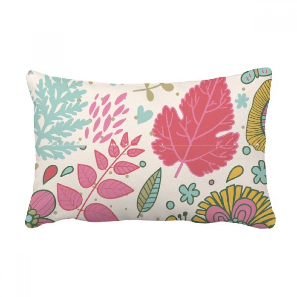 Oreiller de canapé fleurs peinture artistique rectangulaire 40x60