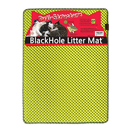 Blackhole Cat Litter Mat - Large Size Rectangular 30" X 23" (Green)