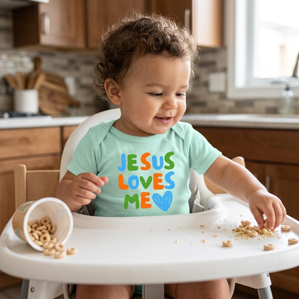 Jesus Loves Me Christian Baby Bodysuits Faith Infant Clothing