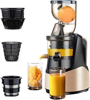 LJXX, Máquina Exprimidora Automática de Frutas y verduras Enteras, Extractor Rápido de Jugos para el Hogar y la Fiesta