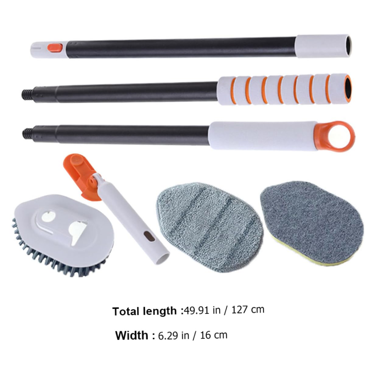 Cepillo De Suelo Multifuncional para Fregar Pisos Cepillo para Limpiar Baño y Ventanas para Azulejos Bañeras y Limpieza De Hogar