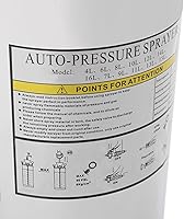 Vista 8 de Pulverizador de acero inoxidable de 1.5 galones, juego con varita y mango de 19.6 pulgadas y manguera reforzada de 3.9 pies, rociador de bomba