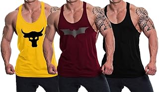 THE BLAZZE C030451 Men's Tank Tops Muscle Gym Bodybuilding Vest Fitness Workout Train Stringers
