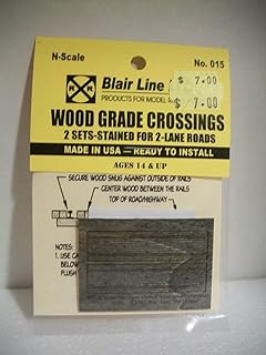 Blair-Line BLR015 N Wood 2 Lane Straight - 2 Piece