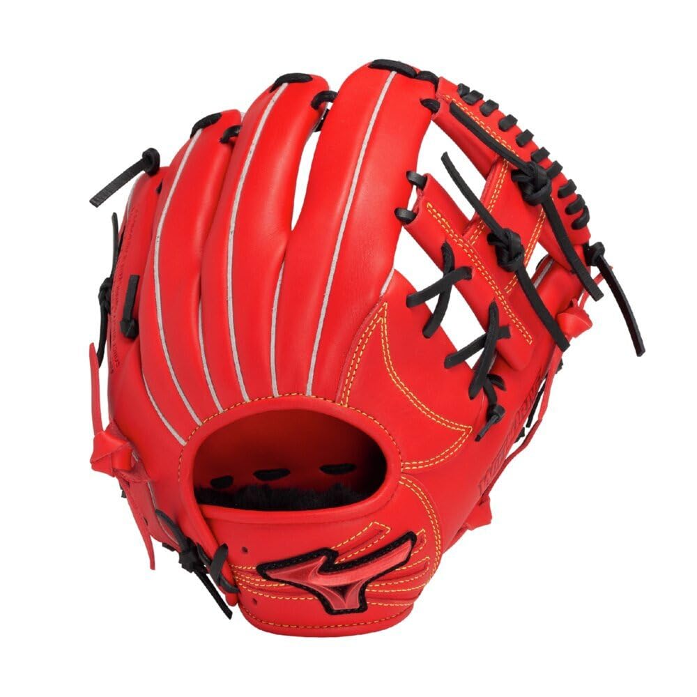 ミズノ グローブ 軟式 少年 型抜群Mizuno buw leagueレッド 美品】MIZUNO BuwLeague 軟式 グローブ ミズノ ビューリーグ