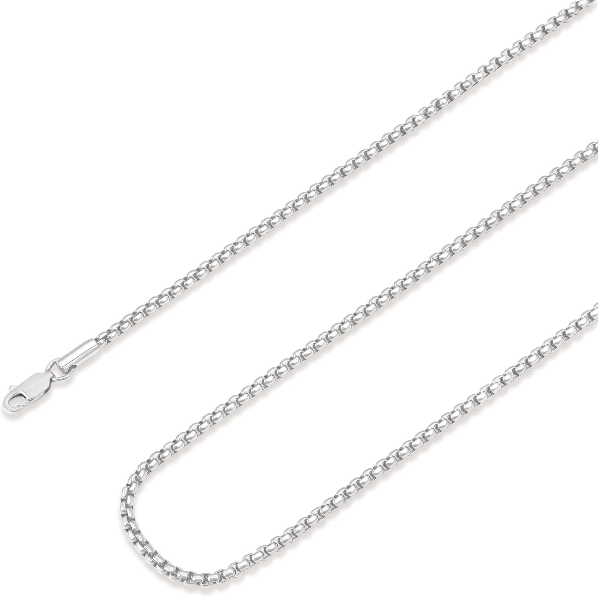 925 Sterling Silver Byzantine Chain Lobster Clasp 4mm5mm Silver Chain Necklace for Men 16 Inch