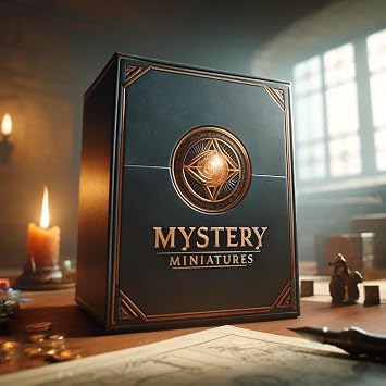 Mystery Mini Box | 5-6 Medium Sized Miniatures for Tabletop Games Like D&D | No Duplicates! 1 Box
