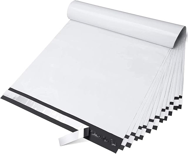 Switory 100pc 35.5cmx48.2cm White Postal Bags Waterproof, Shipping Mailers Mailing Bag for Clothes Envelopes Postage Bag for Packaging