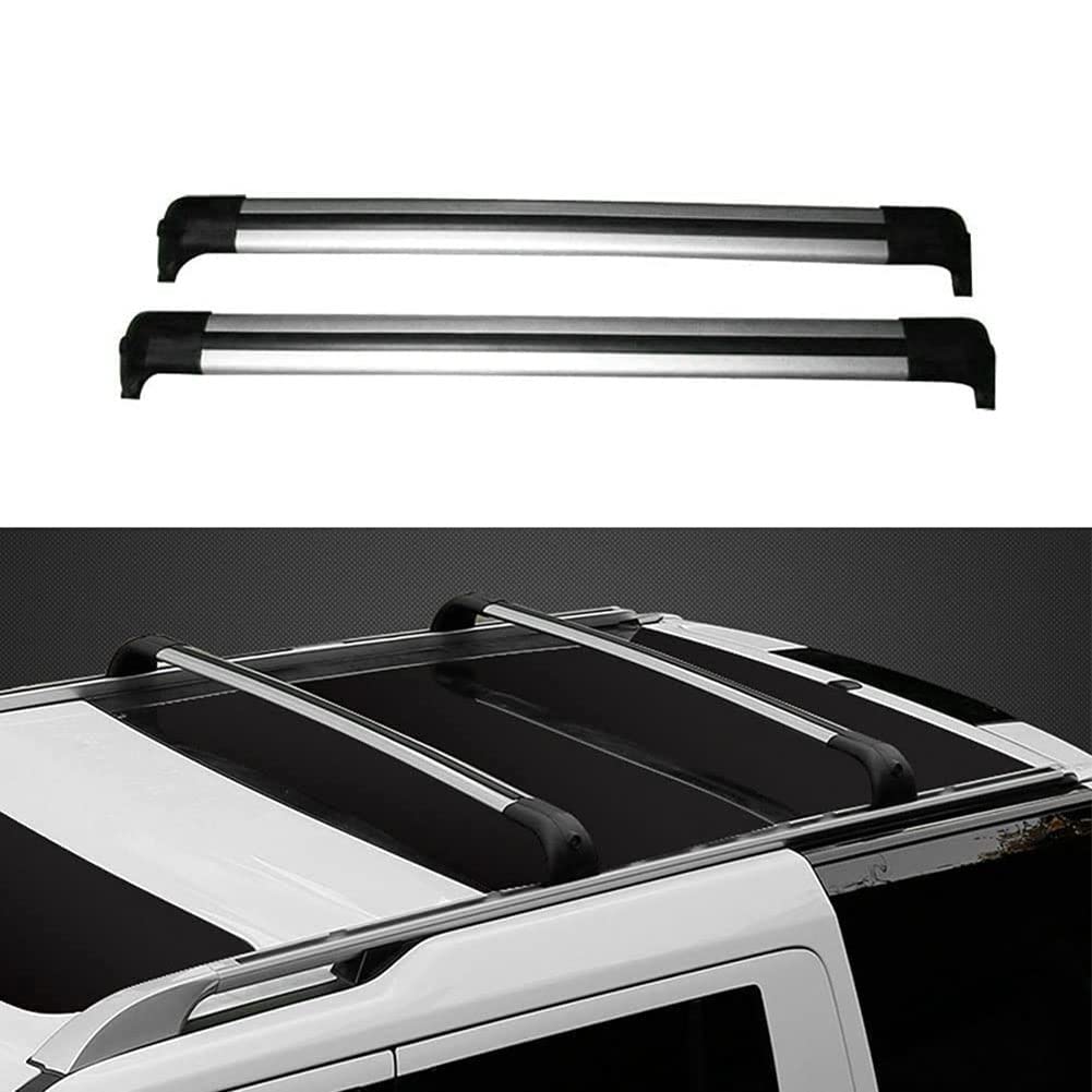 Coche Barras de Techo Portaequipajes para Discovery 4 LR4 2010-2016, 2 Piezas Aluminio Transporte de Carga Barra Transversal de Equipaje AnticorrosióN Rieles Equipaje
