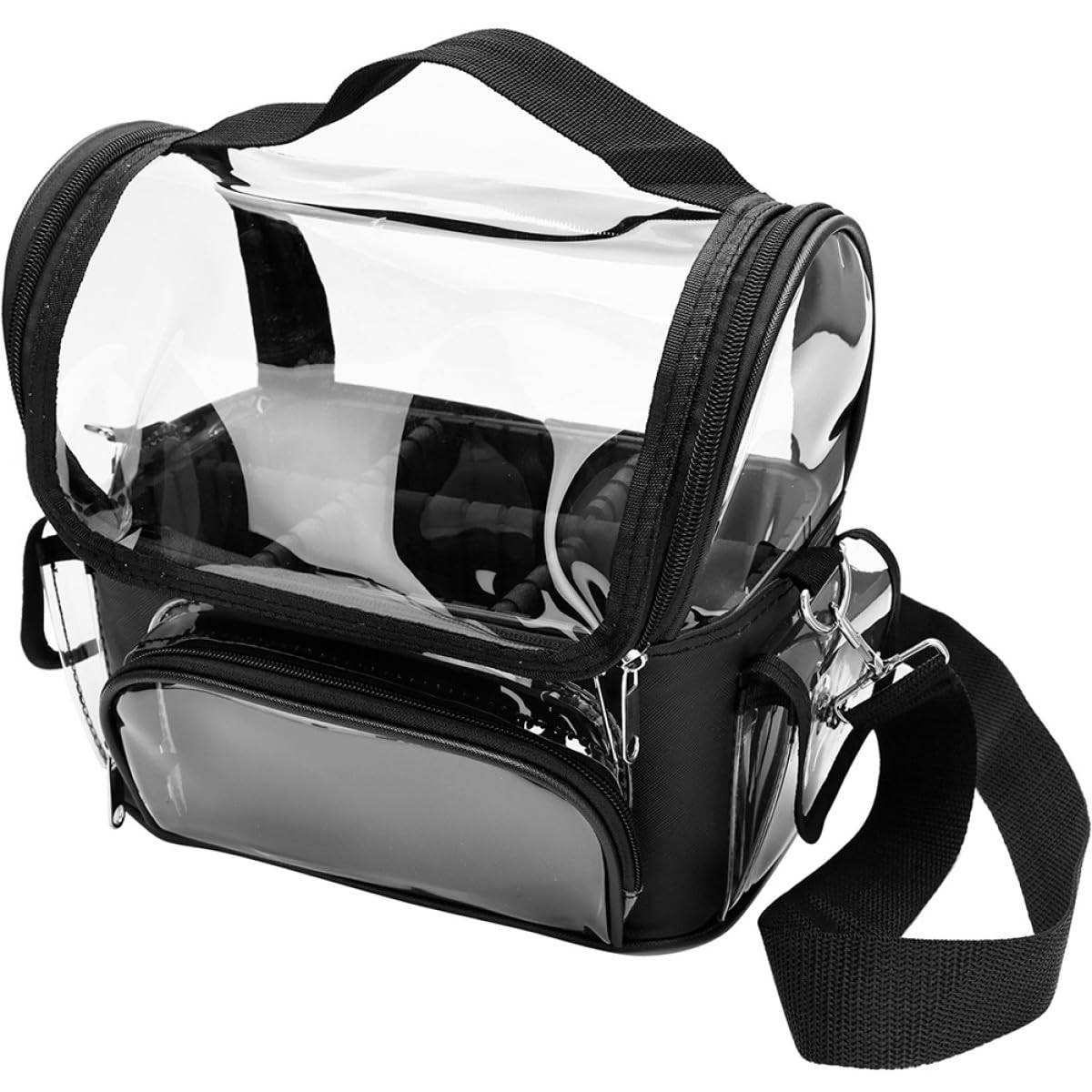 Borsa Porta Attrezzi Parrucchieri in Pvc Nero, Compatta