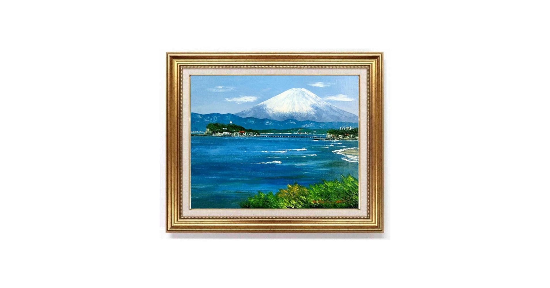 絵画　油絵　風景画　越前海岸　ミニ美 絵画 油絵 風景画 越前海岸 ミニ美