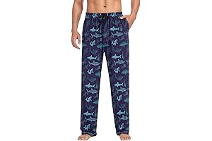 White Black Plaid Men's Pajama Bottoms for a Cozy Night's Sleep