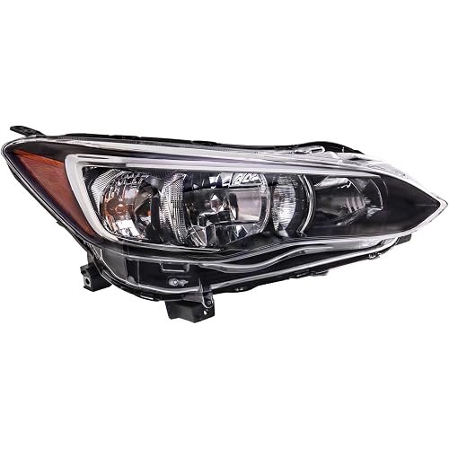 TRQ Right Headlight Assembly Passenger Side SU2503164 Compatible with 2018-2023 Subaru Crosstrek