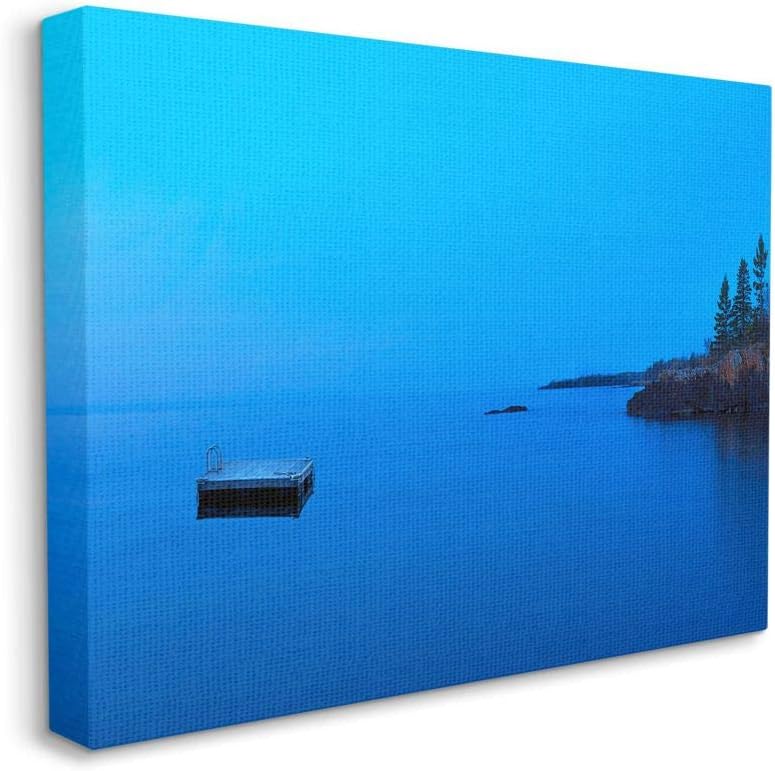 Stupell Industries Lake Shore Platform Landscape Photograph, Designed by James McLoughlin Wall Art, 24 x 1.5 x 30, Canvas