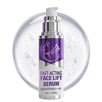 Fast-Acting Face Lift Serum, Firming Face Serum for Skin Tightening, Smooths Appearance of Fine Lines & Pores, Supports Youthful Looking Skin