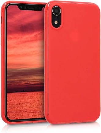 kwmobile Funda para Apple iPhone XR - Carcasa para m?vil en [TPU Silicona] - Protector [Trasero] en [Rojo Mate]