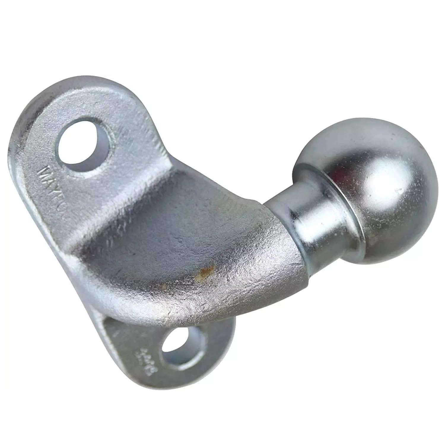 HEYOUTH Boule Attelage Ø50 mm,Accouplement à tête sphérique jusqu'à 3,5 tonnes,Boule d'attelage pour attelage de remorque,pour Voitures camions tracteurs (Argent)