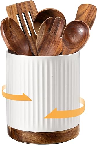 Miniatura 10 de DOWAN Soporte giratorio de 360° para utensilios de cocina extragrande, 7.6 pulgadas para encimera, utensilios de cocina para decoración de cocina