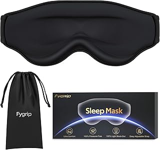 3D Cooling Eye Mask Sleep Mask for Men & Women, 100% Pressure-Free & Lig...