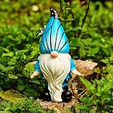 Joint Honglin Outdoor Spring New Colorful Garden Gnome Statues Butterfly Print Gnomes Resin Lawn Dec