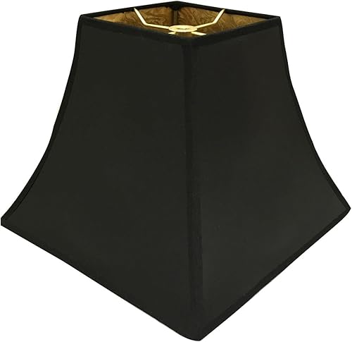 Miniatura 2 de Royal diseños cuadrado negro Bell Hardback lámpara de techo, con forro de PONYHAIR Oro