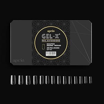 Amazon.com: Aprés Gel-X® Scupted Square Medium Tip Box