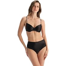 Dagi Siyah T l Detayl  Y ksek Bel Bikini Alt