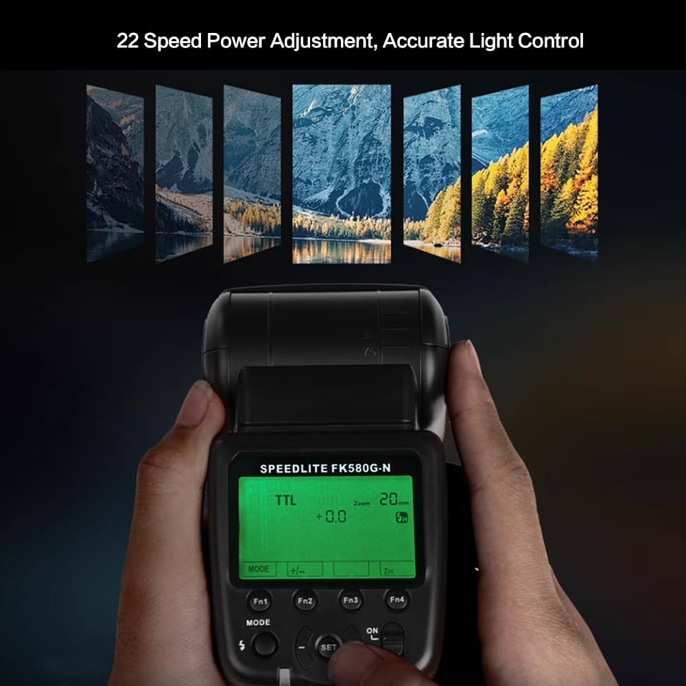 Amazon.com : Mcoplus FK580G-N TTL HSS 1/8000s Professional