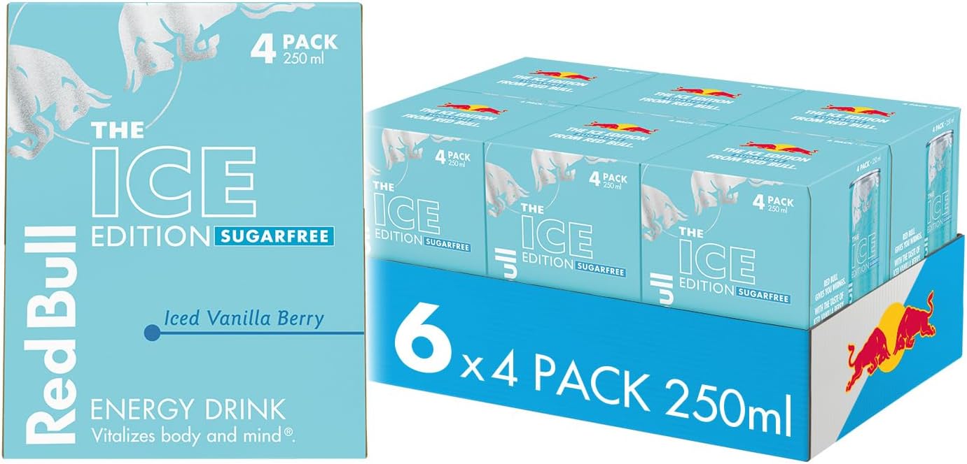 Ice Edition Sugarfree Iced Vanilla Berry 250ml 4 Pack (Pack of 6)