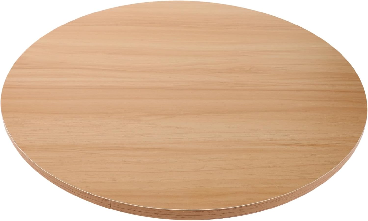 Round Wood Table Top 15.75 Inch Light Brown Thick Surface for Dining and Coffee Tables Easy to Clean Perfect for Home and Hotel Use