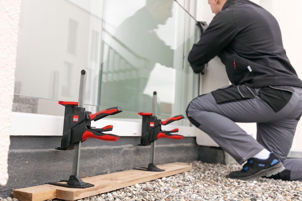 Bessey Beyceps Installation Kit Bey-Ik, 1 X Verlängerungsadapter / 1 X Schieneneinheit, Bis Zu 60 Kg Hubkraft, Gewicht 1,23 Kg