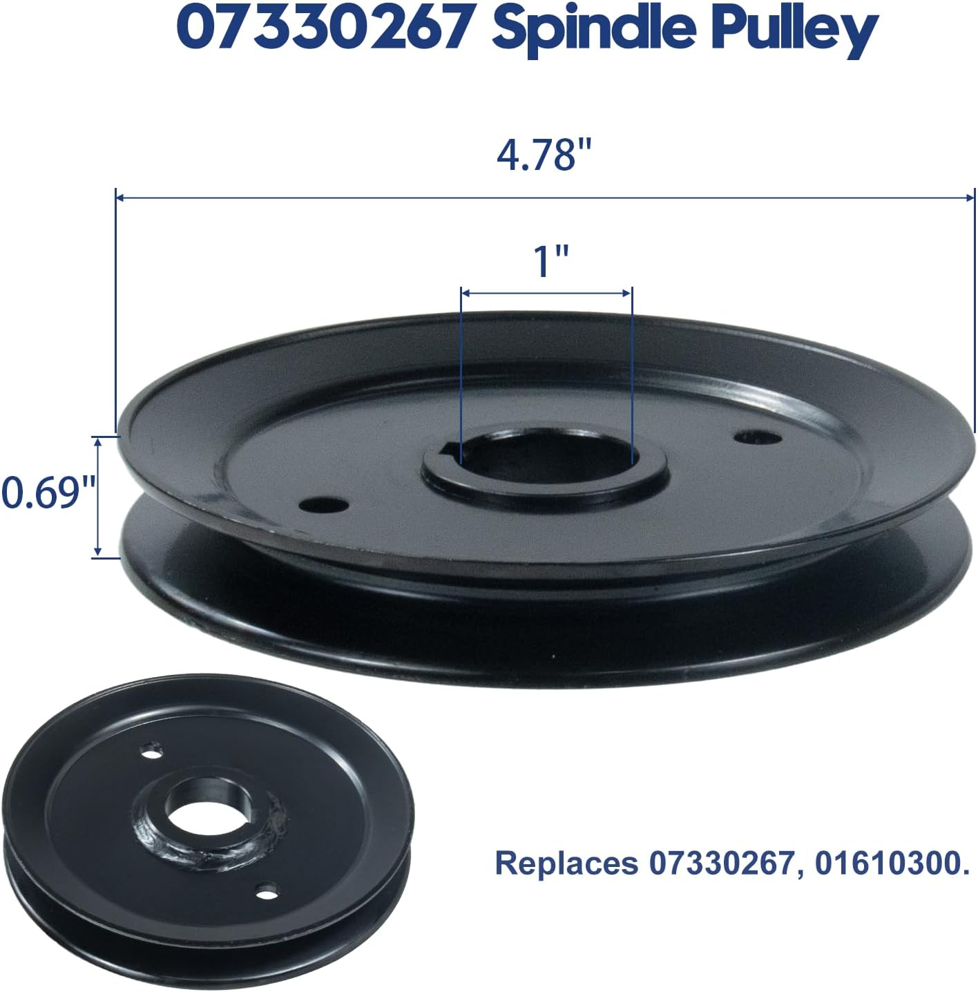3 Pack 51510000 Spindle Assembly with 07330267 Pulley Replaces 61543800 for Ariens Zoom 1634, Zoom 1840, Zoom 1842, Zoom 2044, Zoom XL 42, Zoom XL 48 Carb, Zoom XL 54, Zoom XL Ce Lawn Decks