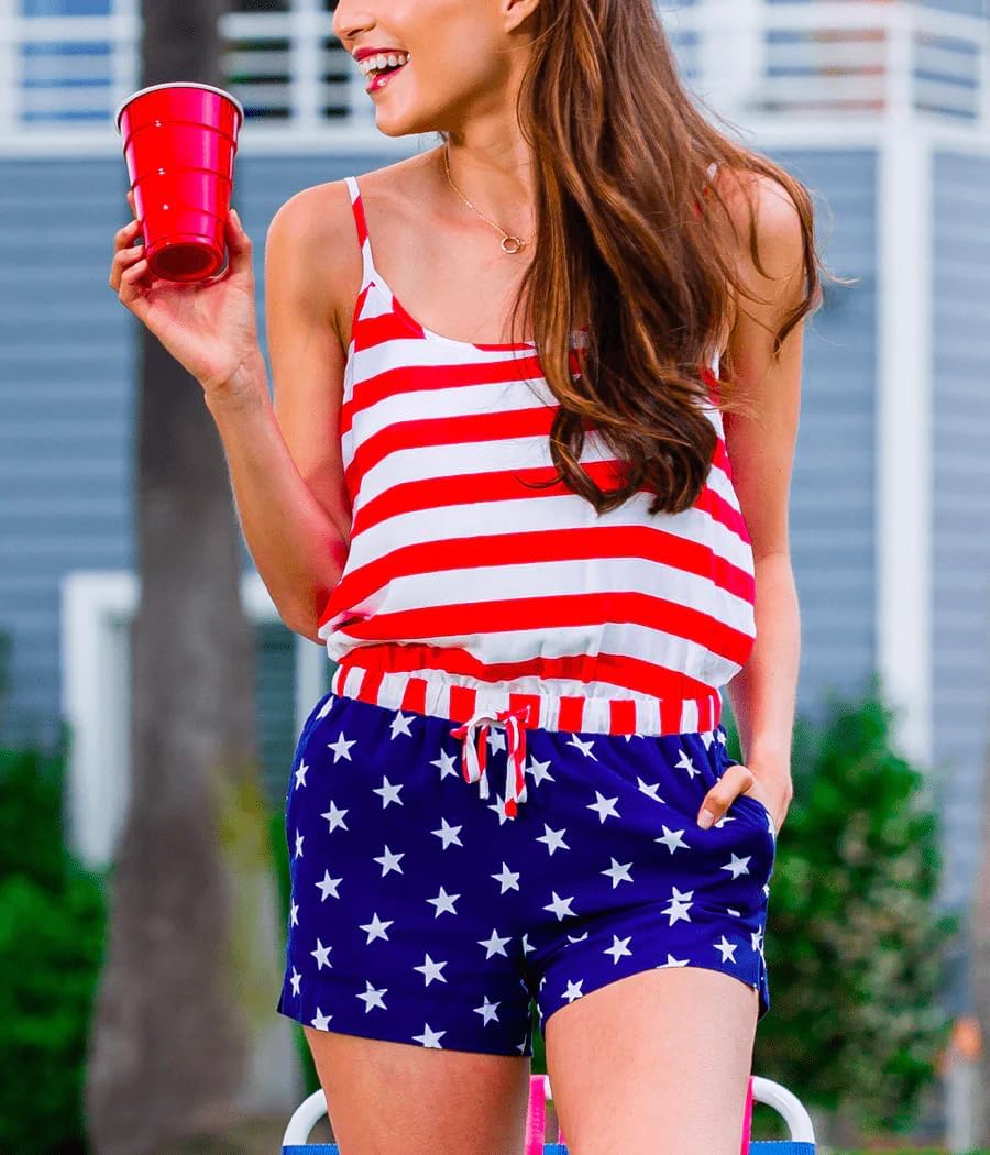 Tipsy Elves Rompers for Women - Womens Casual Sleeveless Jumpsuits - Fun Patterned Short Romper Dresses for Women Summer