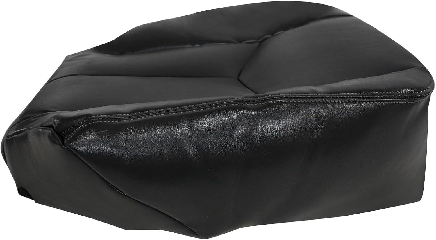 NLQR Passenger Side Bottom Replacement Leather Seat Cover Dark Gray Compatible with Chevy Silverado Avalanche Sierra Tahoe Suburban Yukon XL GMC Sierra 2003 2004 2005 2006 2007