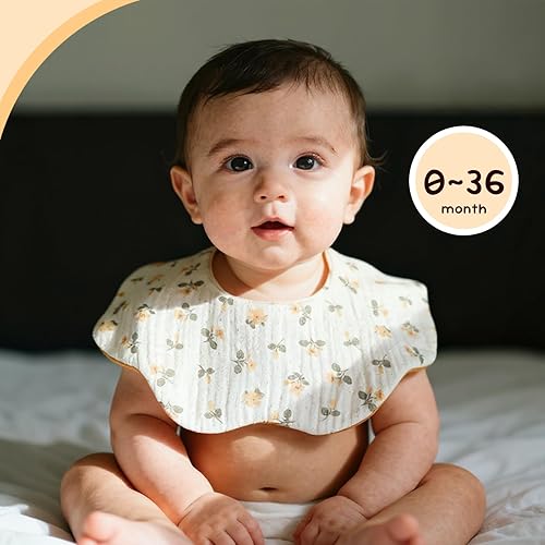 Miniatura 2 de Baberos de muselina para bebé para babeo y dentición Baberos para babeo de recién nacido para bebé niña o niño