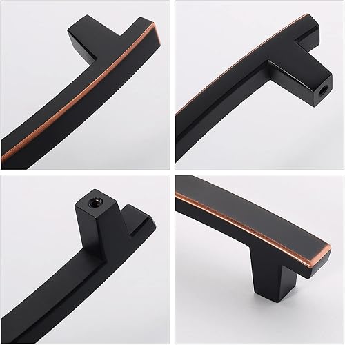 Miniatura 10 de AOOTOCH Paquete de 10 manijas de níquel satinado cepillado para gabinetes de cocina, tiradores de gabinete de 5 pulgadas, manijas de cajón para