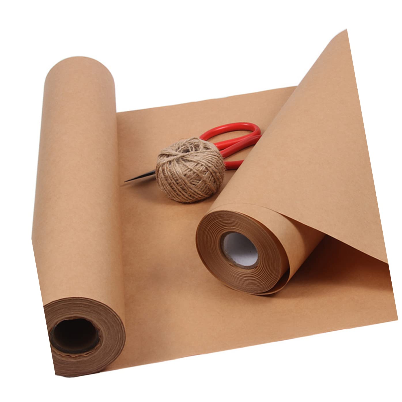 ULDIGI Rouleau de Papier Kraft Marron Papier Résistant et Protecteur 45cm X 30m pour Emballage Présent et Loisirs Créatifs pour Bouquets et Emballages