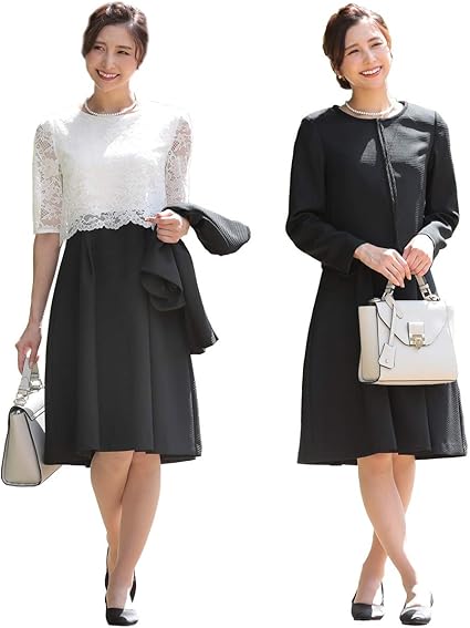 Amazon Koeistore コウエイストア ワンピーススーツ 2点セット ジャケット 切り替えワンピースドレス フォーマル 結婚式 レディース Y ワンピーススーツ 通販