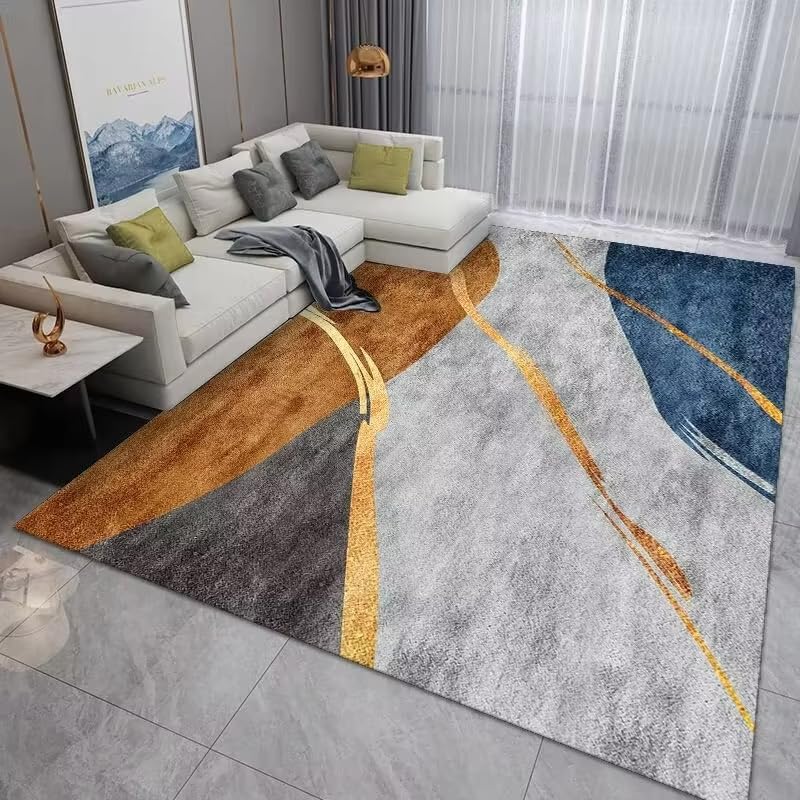 Tapis de salon lavable antidérapant moderne chambre 240cm