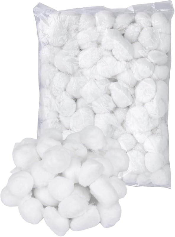 Bolas de Algodão Super Jumbo Hedume, 500 unidades, Algodão, Biodegradáveis, Sem Fragrância e Cloro, Pacote com 5 de 100