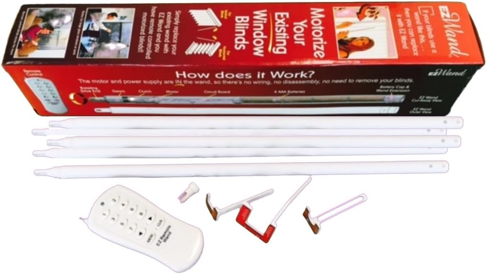 005 EzWand (EZ Wand, Easy Wand) Package Of Five (Control 5 Blinds)- Motorize your Horizontal and Vertical blinds simply by replacing the Wand