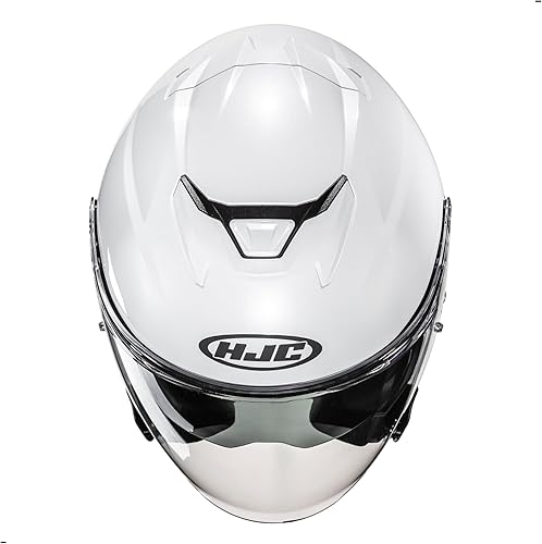 Miniatura 4 de HJC i31 Casco de motocicleta sólido de cara abierta, aprobado por DOT (blanco, XL)