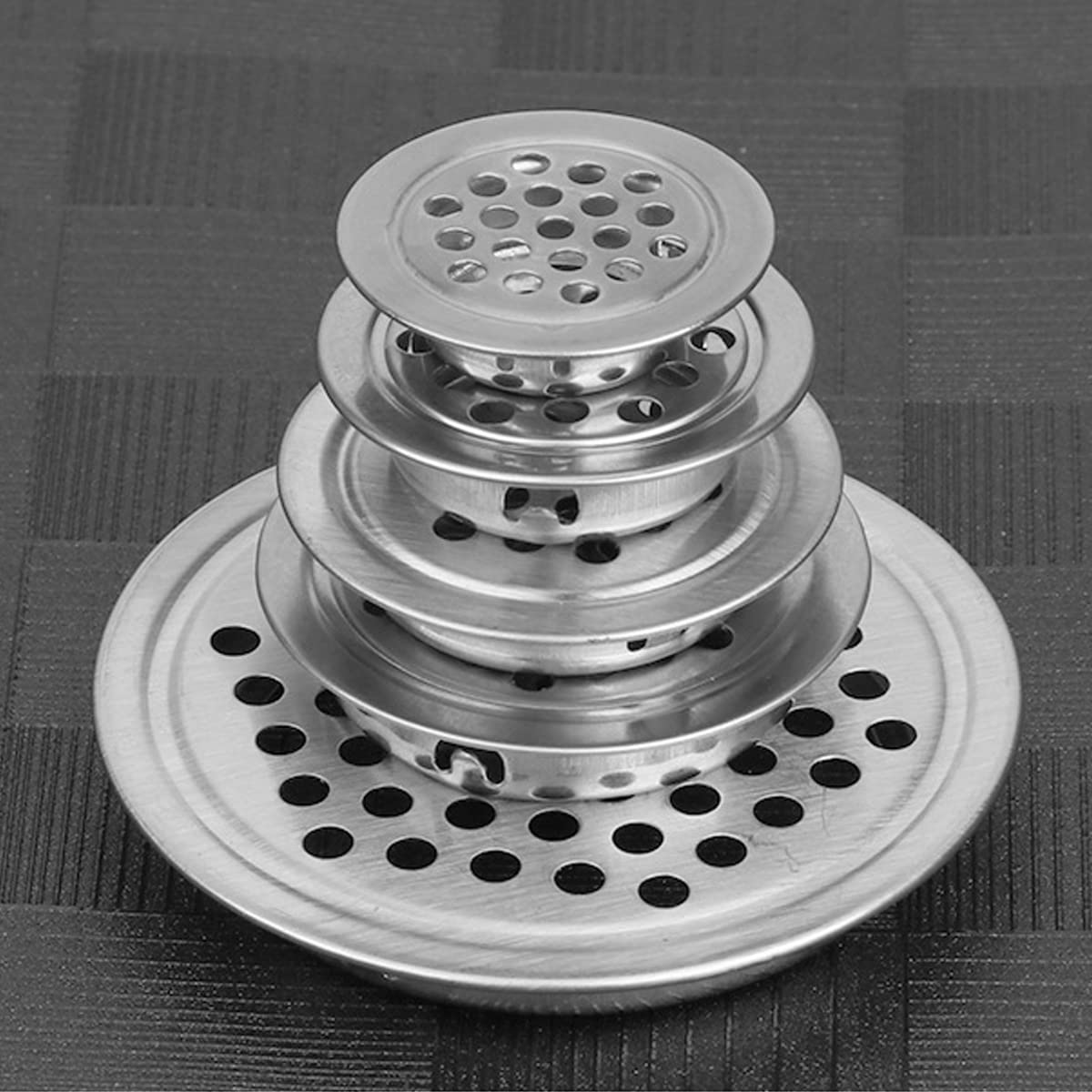 Unifizz Stainless Steel Flat Air Vent Holes,25MM Flat Round Ventilation Mesh Hole for Kitchen Bedroom etc, Silver, 20PCs - Image 4