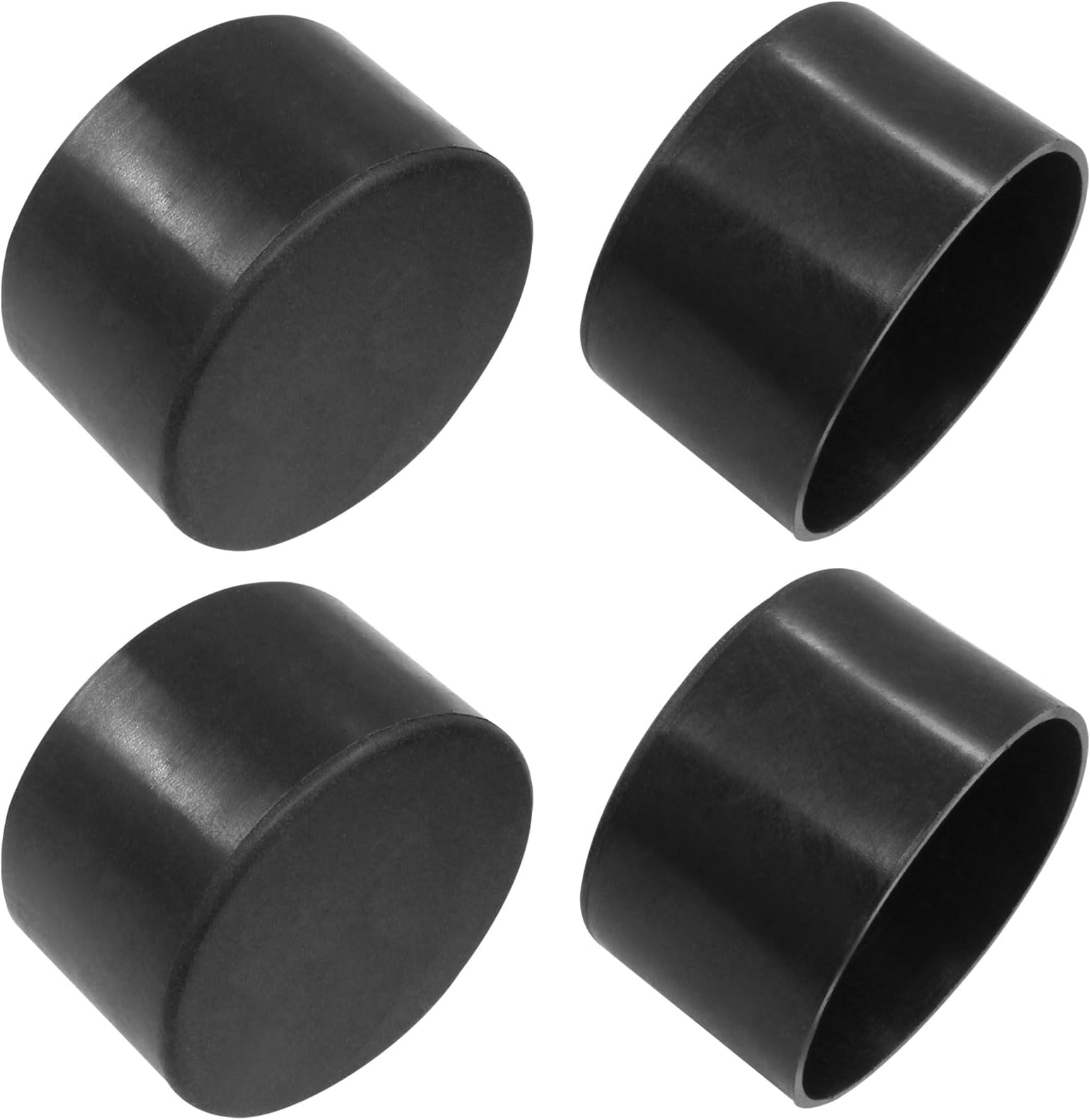 4 Pcs 2"(50mm) Round Plastic Leg Caps, Furniture Leg Caps Table Chair Leg Covers Tips Floor Protector