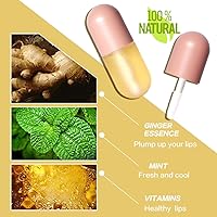 Vista 42 de KISSIO Plumper de labios, brillo de labios de color, potenciador de labios, extractos de plantas, suero labial que rellena los labios, brillo labial